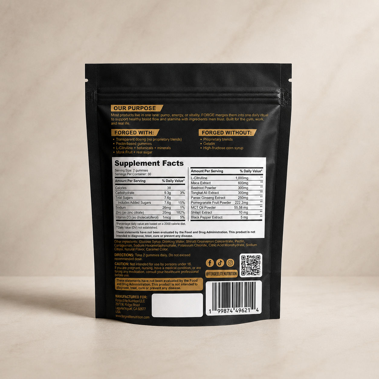 Forge Men’s Performance Gummies